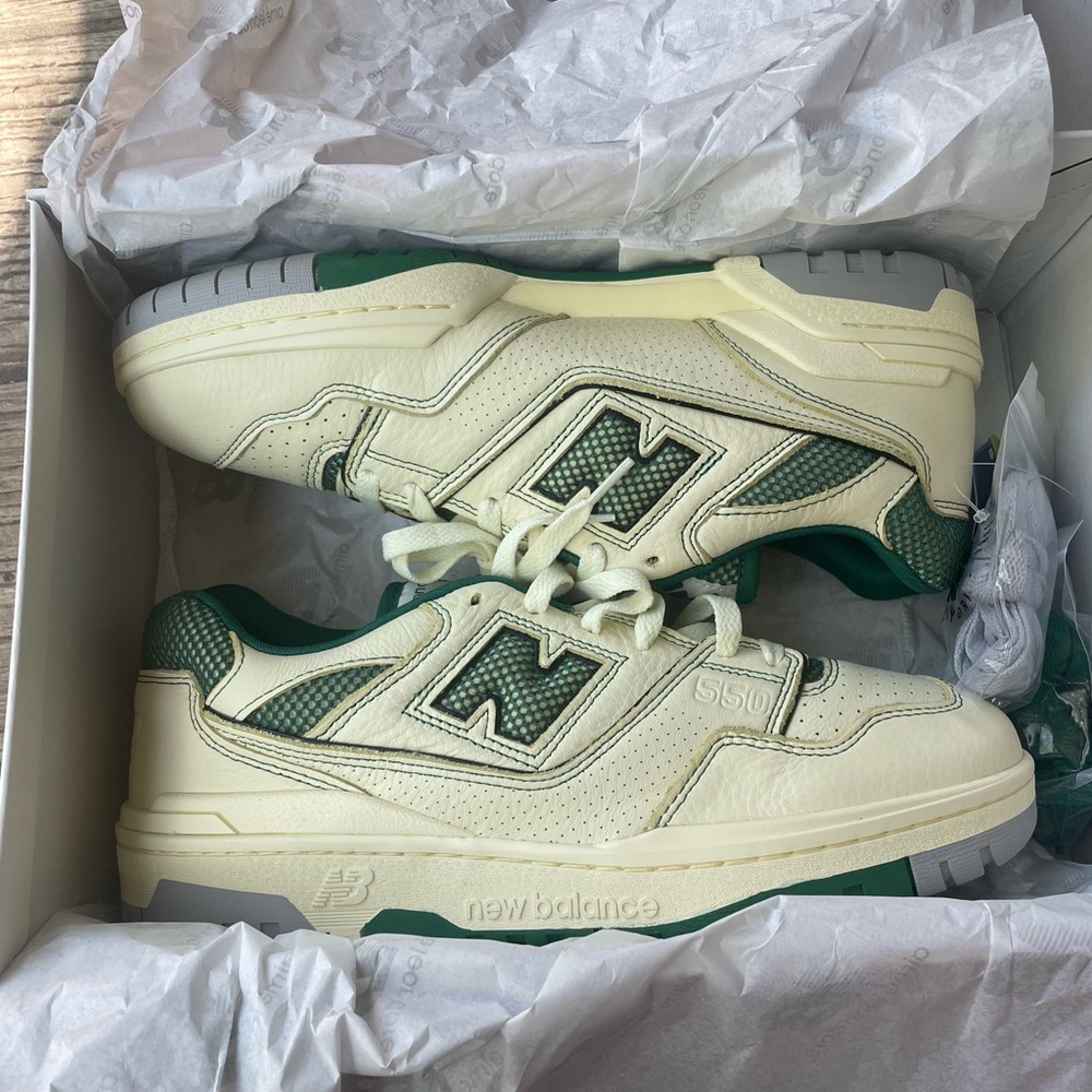 NWT ALD x New Balance 550 Yellow Green Mens Size 10.5